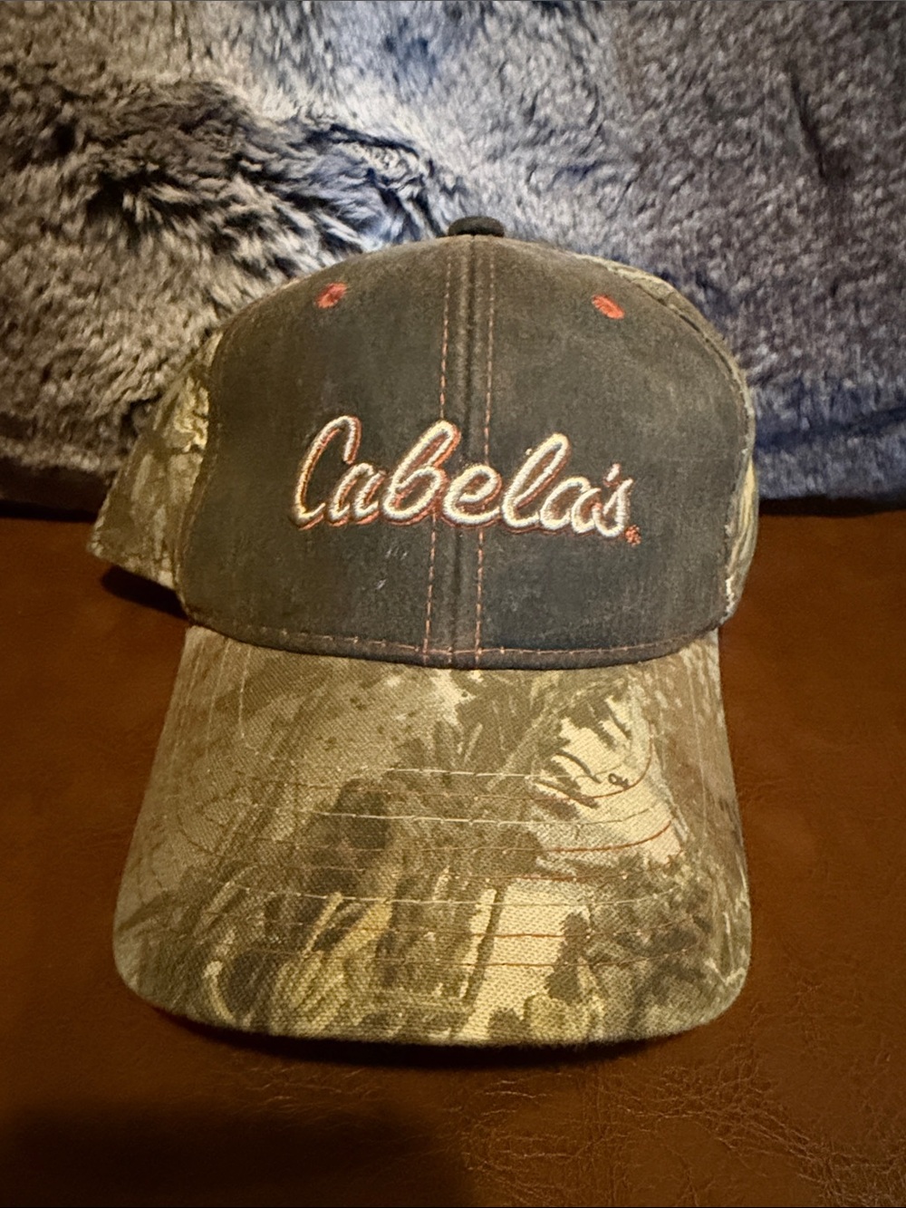 Cabela's Camouflage Baseball Hat in Olive and Brown